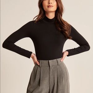 Abercrombie Long-Sleeve Seamless Mockneck Bodysuit
